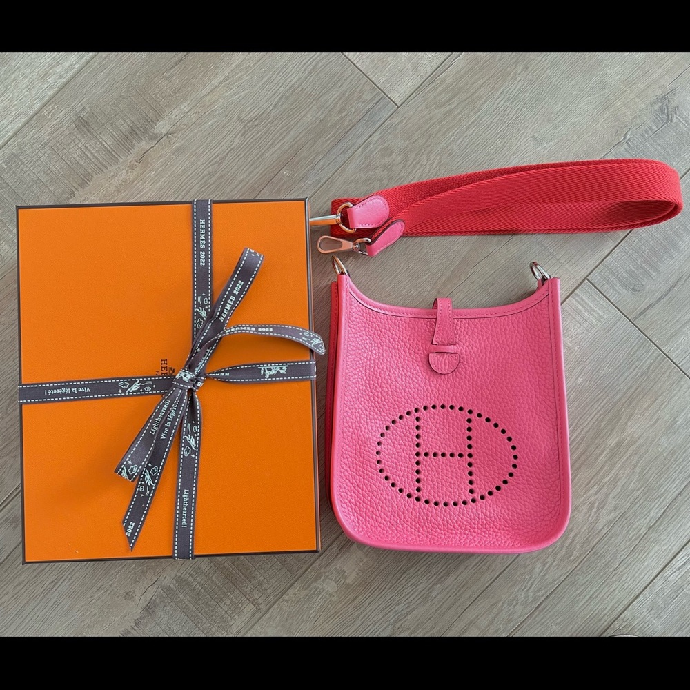 Hermes Evelyne 16 TPM 8W rose azalee